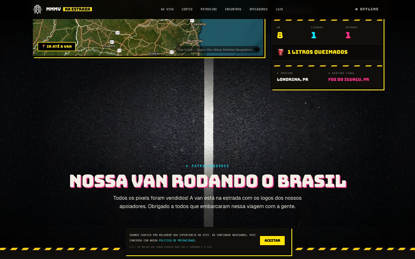 MMMV na Estrada - Seção inferior