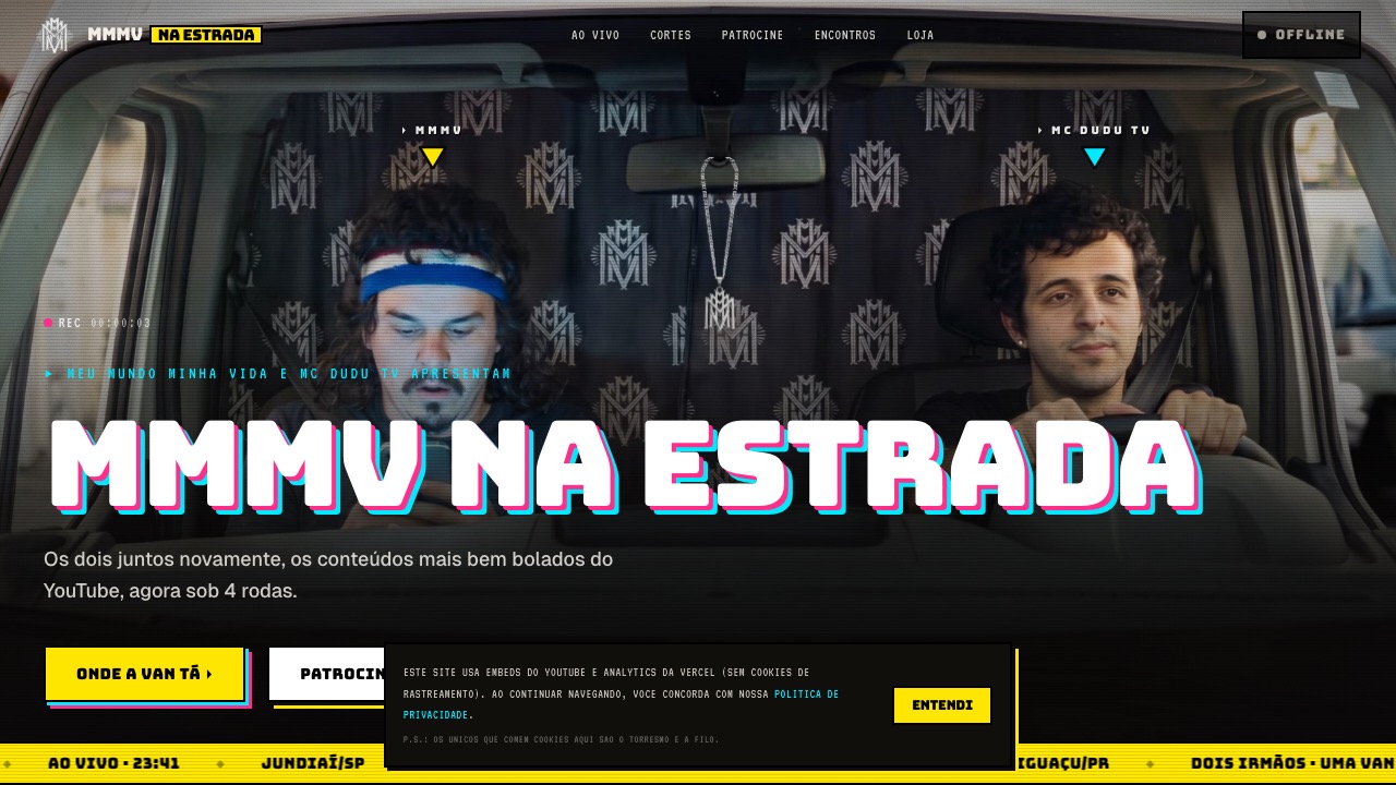 Preview do site MMMV